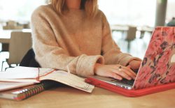 woman at laptop