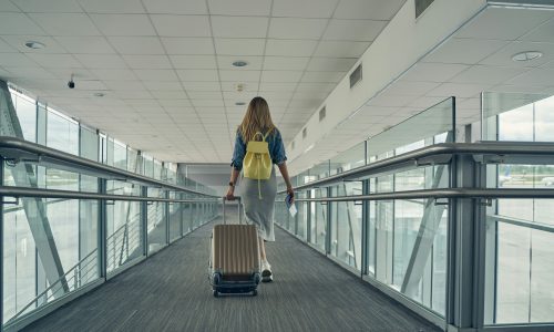 woman at airport